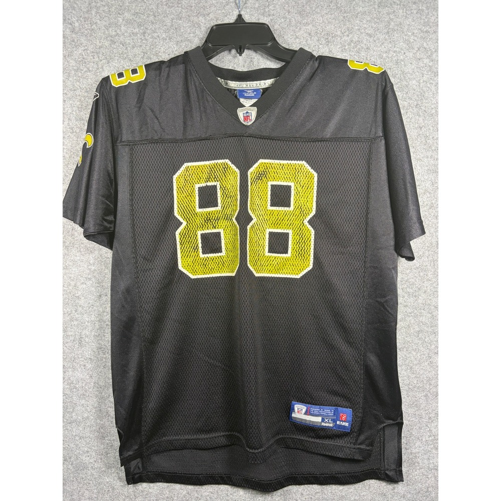 Reebok NFL New Orleans Saints Jeremy Shockey 88 Jersey Boys Youth XL Black